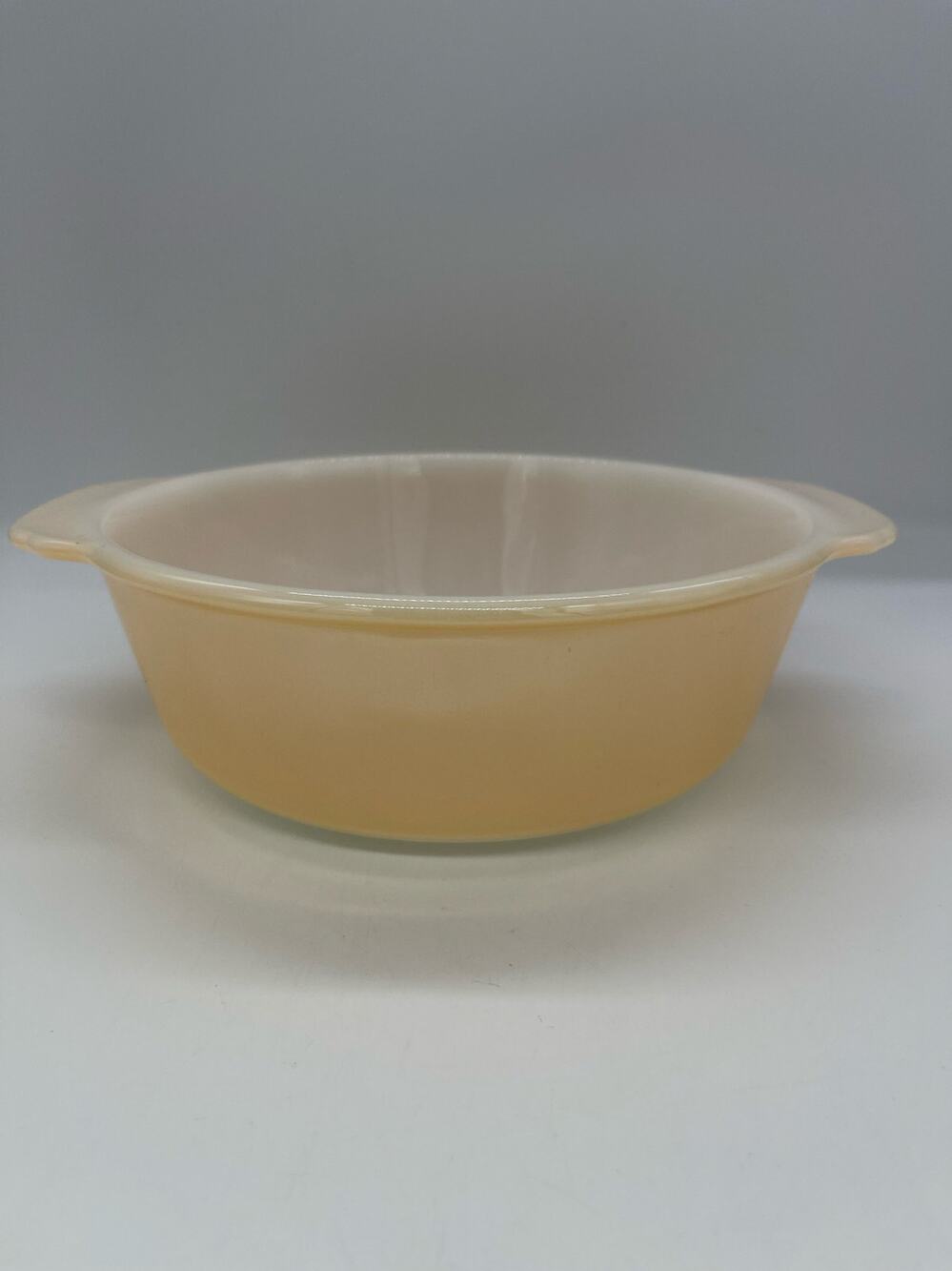 Vintage Fire King Peach Luster Lustre Round Casserole Dish 1.5 Qt USA